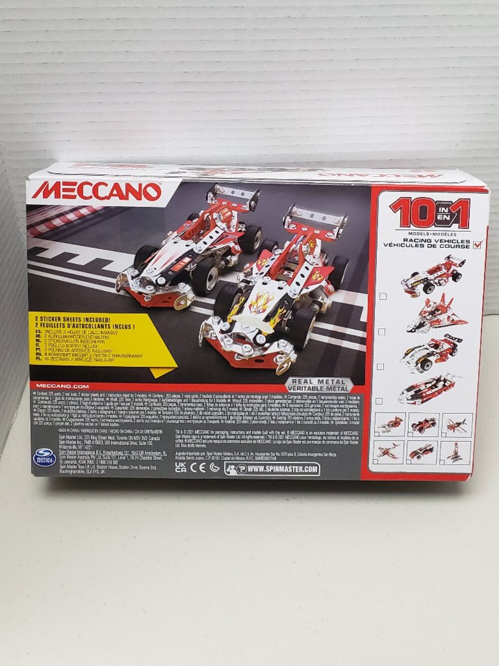 Meccano Racing Vehicles Building Set #21201 - Picture 7 of 7